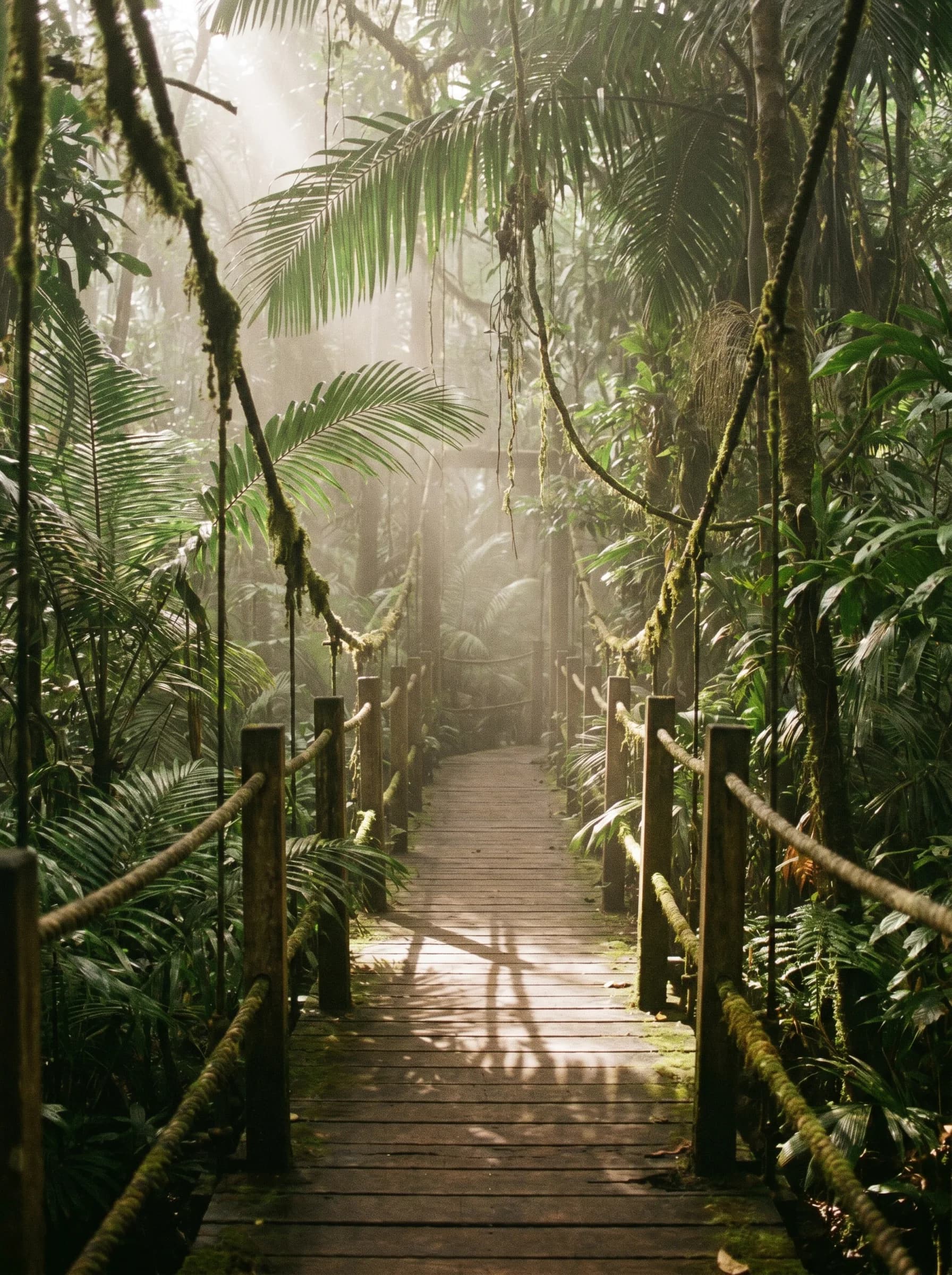 Jungle canopy walkway